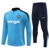 Chelsea Felpe da Allenamento Quarto-Zip 2024-25 Blu per Uomo